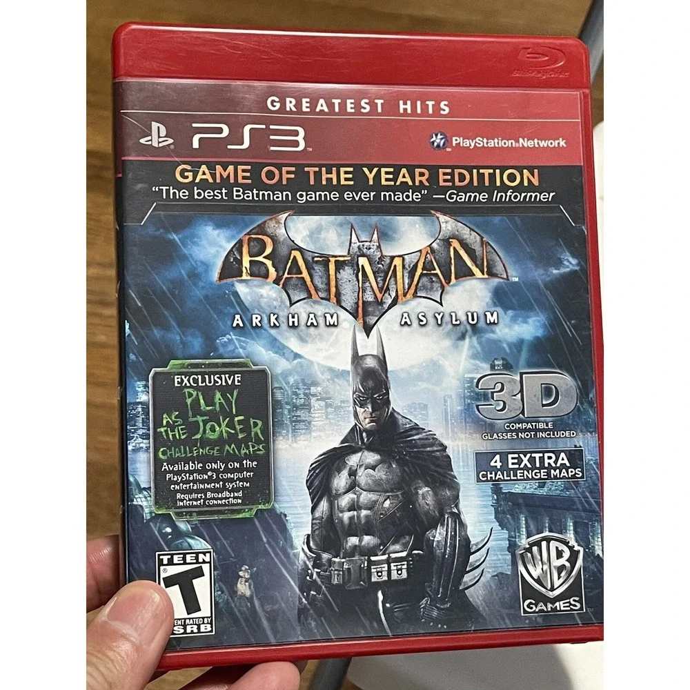 Batman Arkham Asylum Game of the Year Edition for PlayStation 3 PS3‎ *Complete*